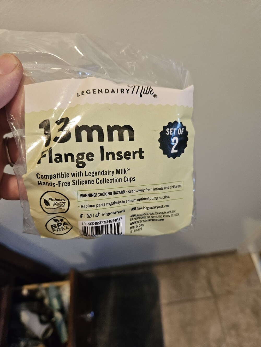 Legendairy Milk 13mm Flange Insert Set of 2 For Collection Cup